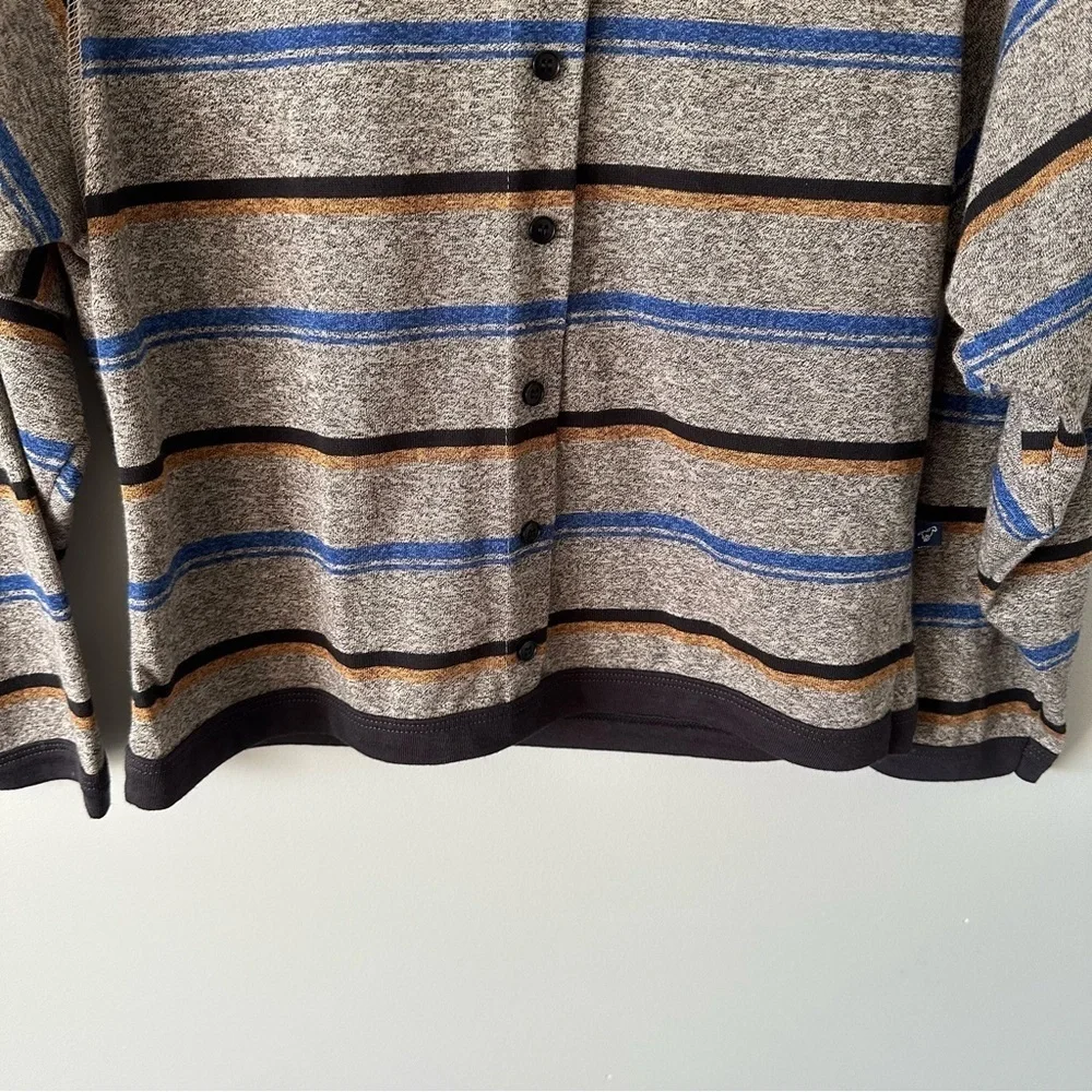 Wrangler Vintage 80's Shirt Striped Long Sleeve Medium Button Henley Retro